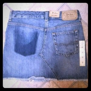 Girls Polo Jean skirt size 12